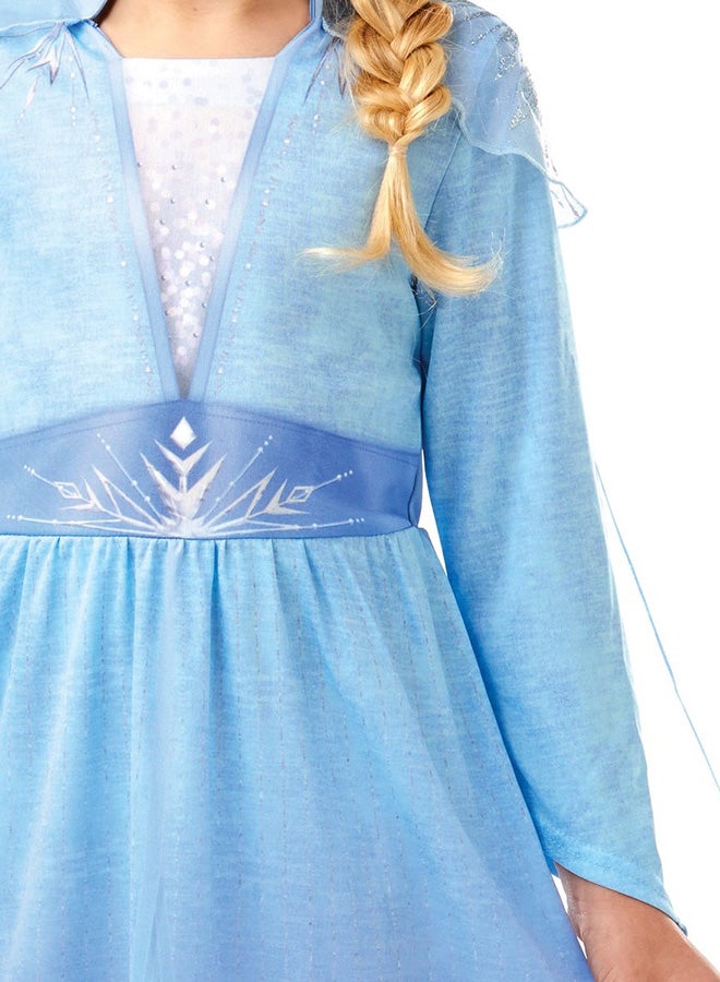 Official Disney Frozen 2, Elsa Classic Travel Dress, Childs Costume, Size Medium Age 5-6 Years Multicolour 3002845-6 - v1616402354/N30677249A_5