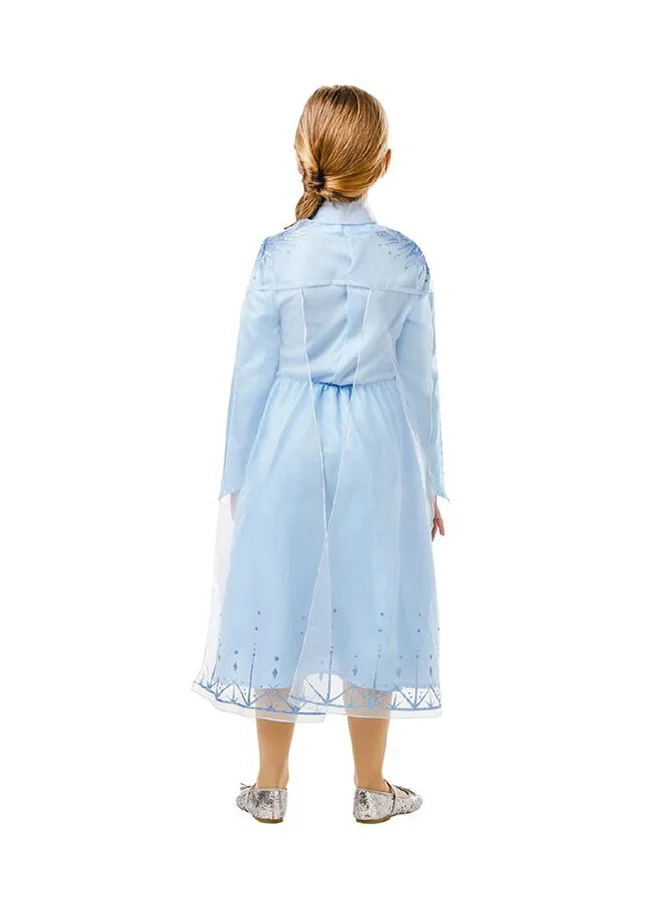ديزني Official Disney Frozen 2, Elsa Classic Travel Dress, Childs Costume, Size Large Age 7-8 Years