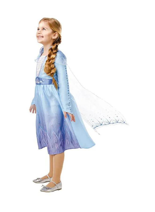 ديزني Official Disney Frozen 2, Elsa Classic Travel Dress, Childs Costume, Size Large Age 7-8 Years
