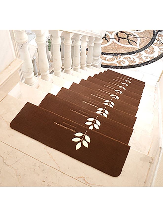 Luminous Non-Slip Stair Mat Coffee Clover 70x22x4.5cm  - Image 1