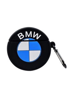 BMW Car Logo Silicone Apple AirPods Case Black/Blue