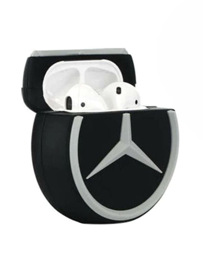 Generic - Mercedes Benz Luxury Car Apple AirPods Case Black/White - Image 1
