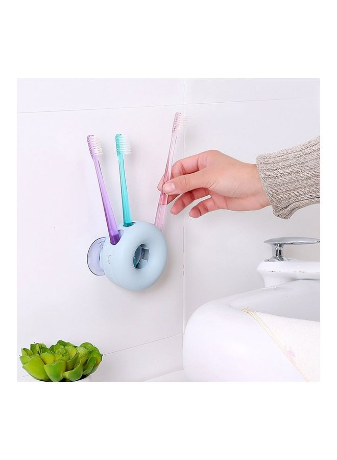 Generic Creative Donut Hole Toothbrush Holder Blue 8.5 x 4.3 x 4.3cm  - Image 3