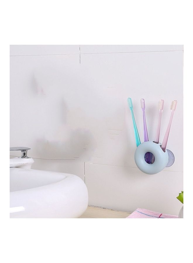 Generic Creative Donut Hole Toothbrush Holder Blue 8.5 x 4.3 x 4.3cm  - Image 4