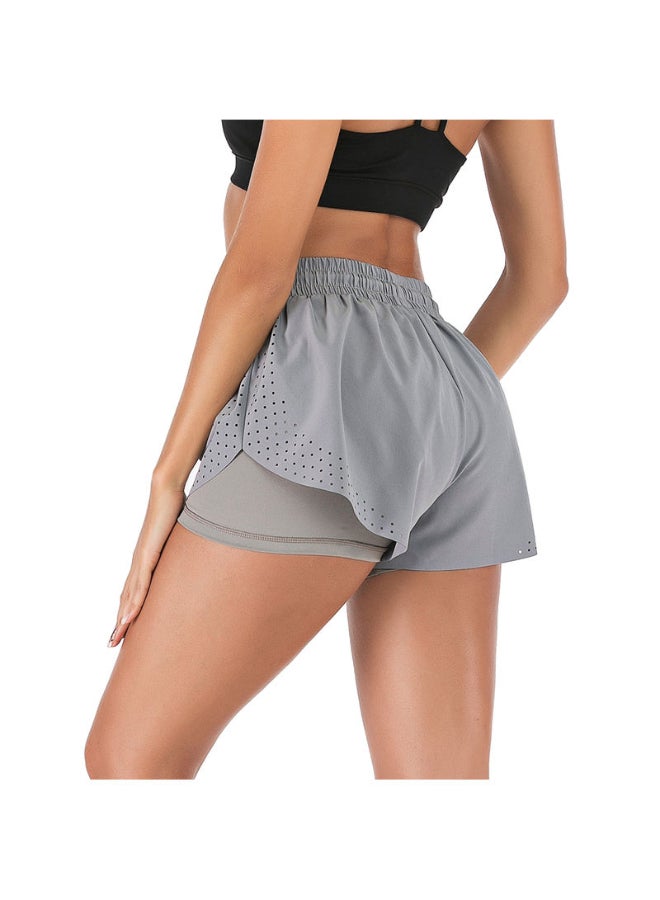 Quick Dry Sport Shorts Grey - Image 3