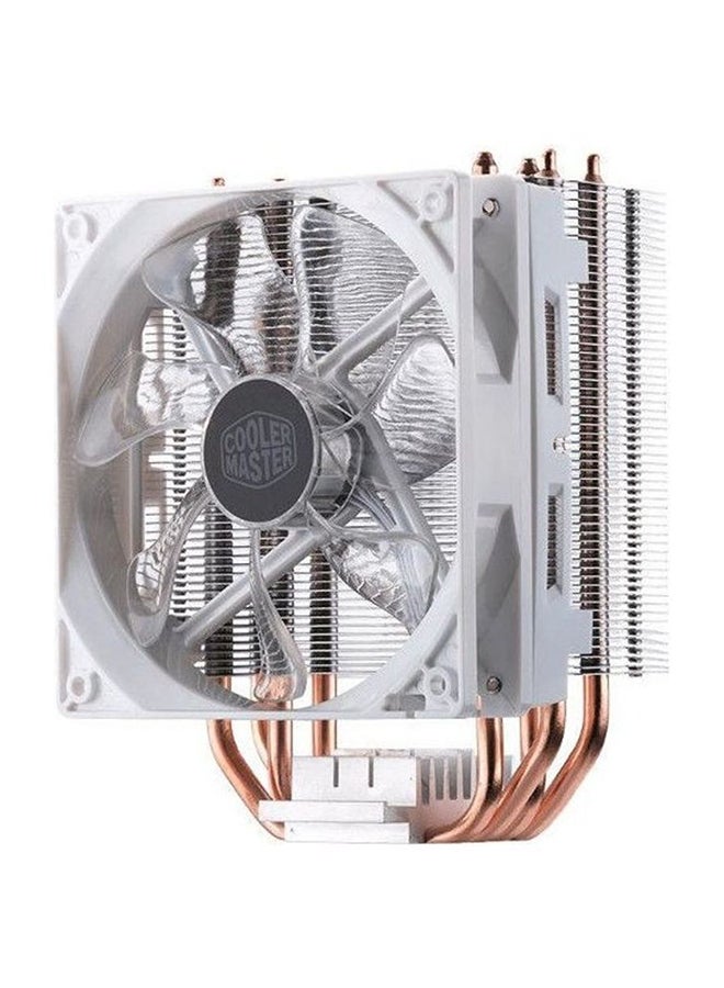 COOLER MASTER Hyper CPU Air Cooler Fan 4.7x3.1x6.2inch White/Silver/Gold - Image 1