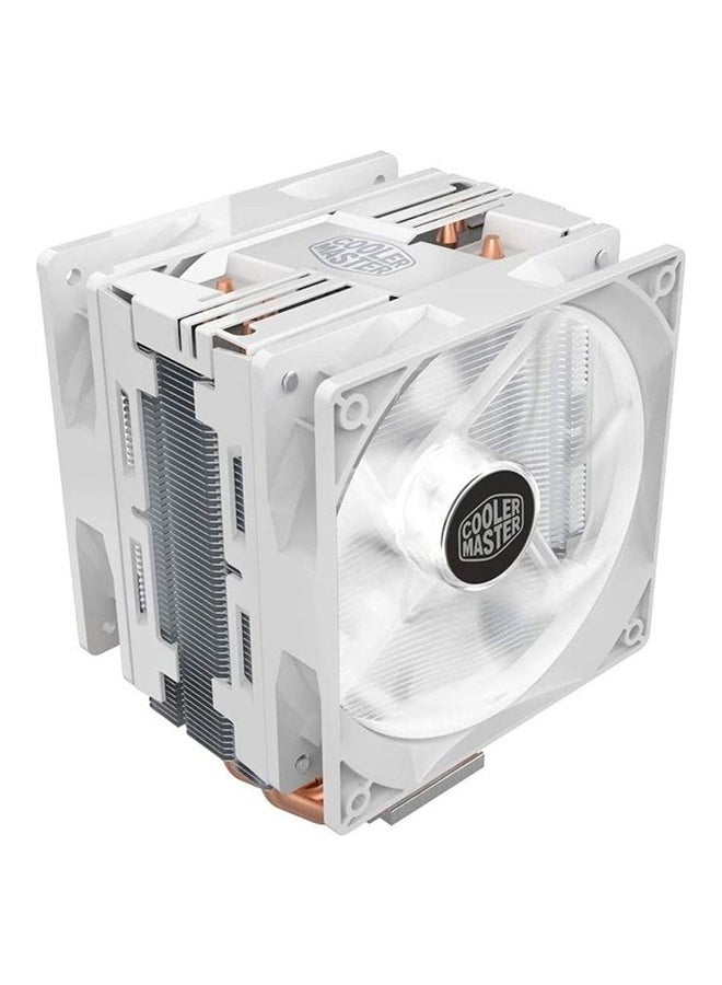 COOLER MASTER Hyper Turbo CPU Air Cooler Fan 4.7x4.3x6.3inch White/Grey/Gold  - Image 2