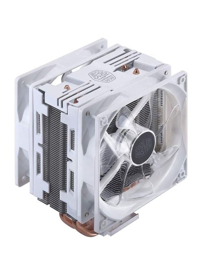 COOLER MASTER Hyper Turbo CPU Air Cooler Fan 4.7x4.3x6.3inch White/Grey/Gold  - Image 3