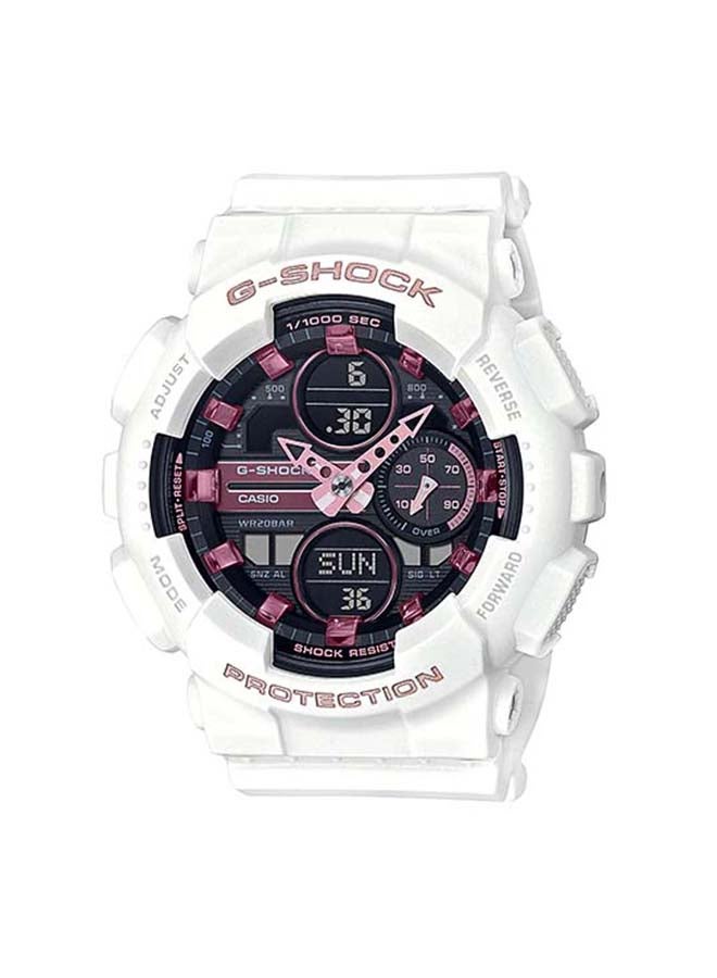 كاسيو ساعة جي - شوك رقمية وبعقارب بسوار من الراتنج طراز GMA-S140M-7ADR للنساء - Image 1