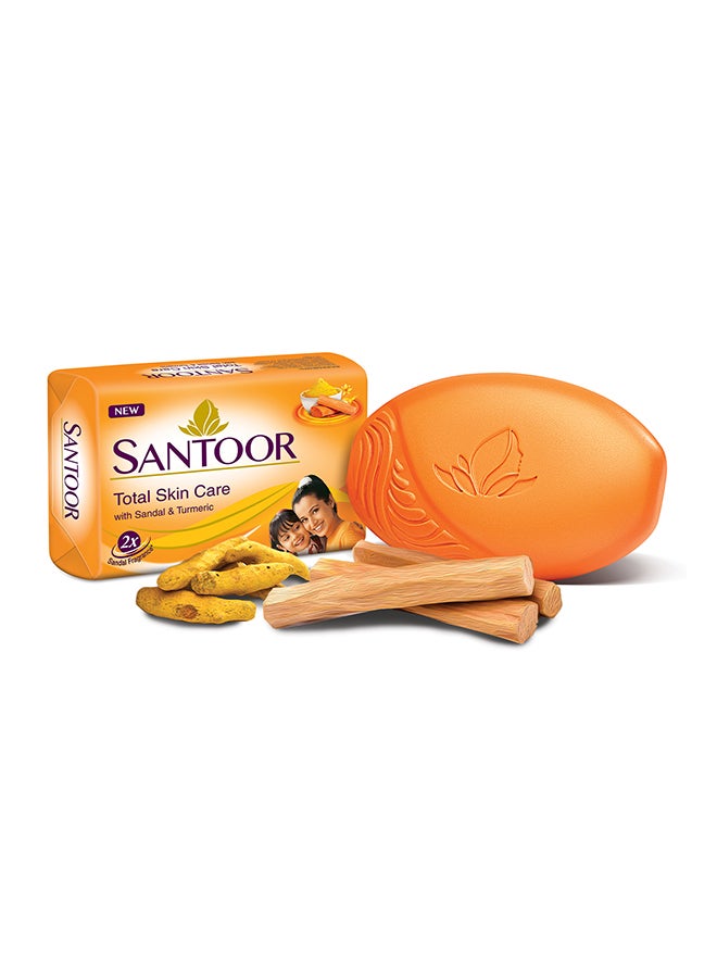 Santoor Soap With Sandalwood And Turmeric, Anti-Oxidant, Whitening, Nourishing Skin 175g, (3+1 Free) - Image 3