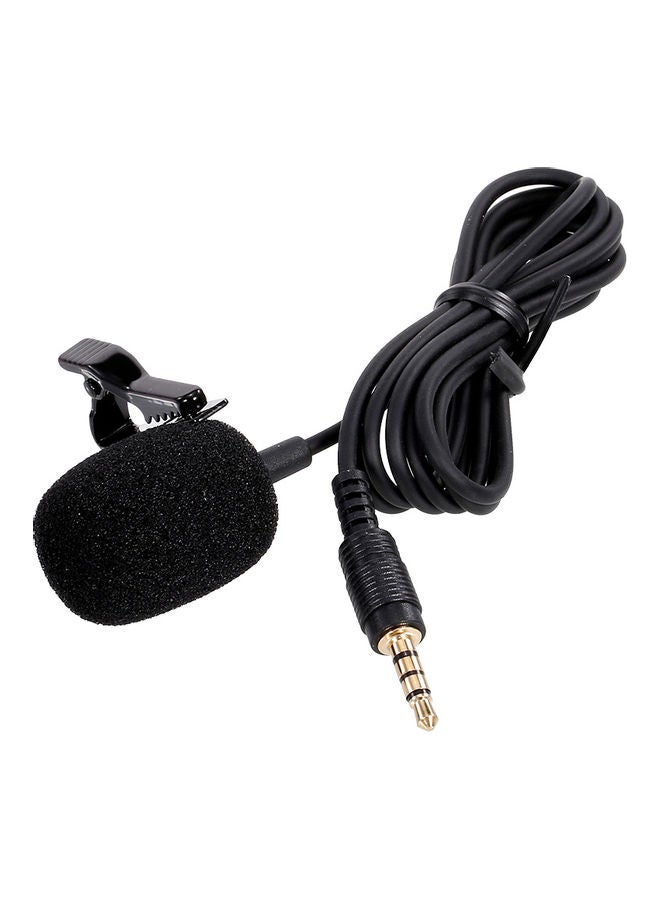 3.5AUX Lavalier Microphone C10384-V Black  - Image 2