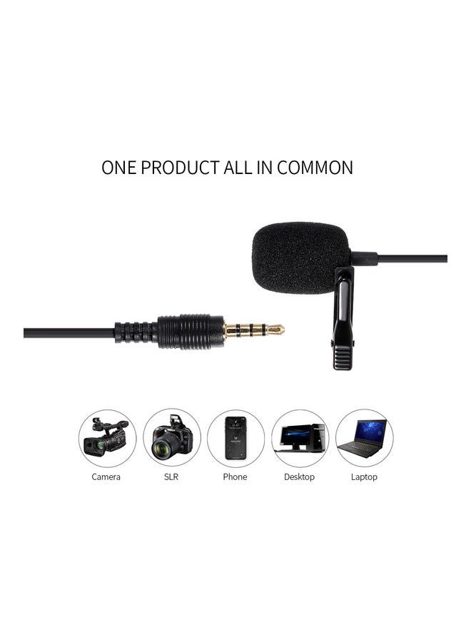 3.5AUX Lavalier Microphone C10384-V Black  - Image 4