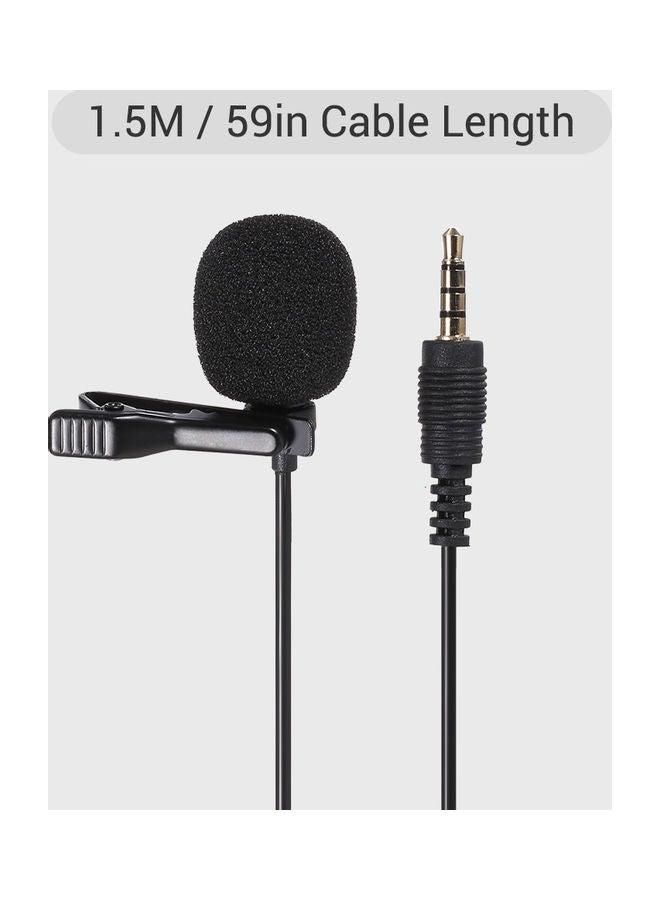 3.5AUX Lavalier Microphone C10384-V Black  - Image 5