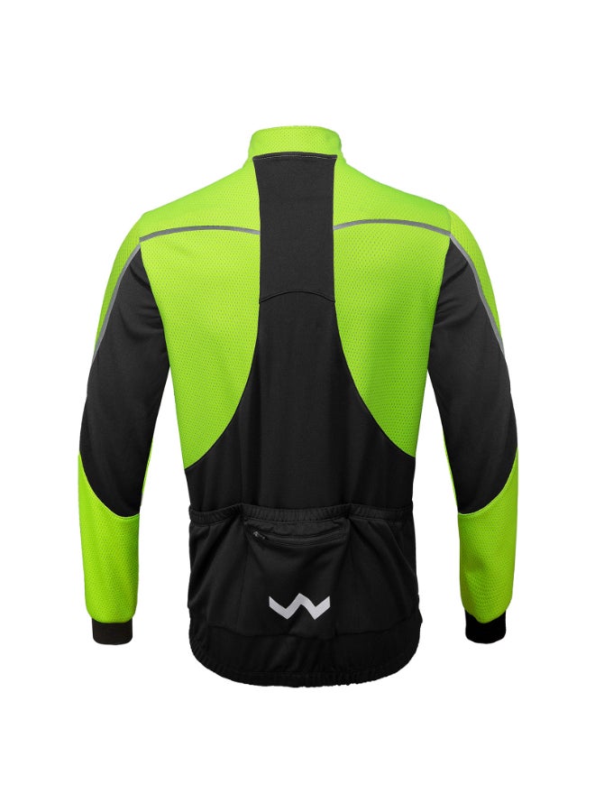Waterproof Windproof Thermal Fleece Jacket Green  - Image 2