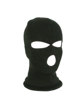 3-Hole Knitted Full Face Mask Green - v1616413856/N44930559V_1