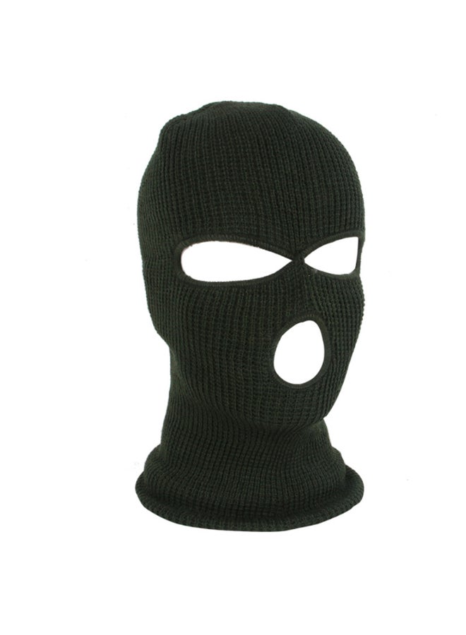 Generic - 3-Hole Knitted Full Face Mask Green - Image 1