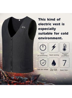 Generic Winter Outdoor Electric Heated Vest Black  - Image 4