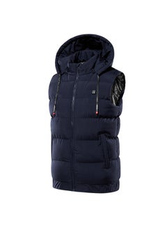 Generic USB Heated Portable Electric Warm Vest Dark Blue  - Image 1