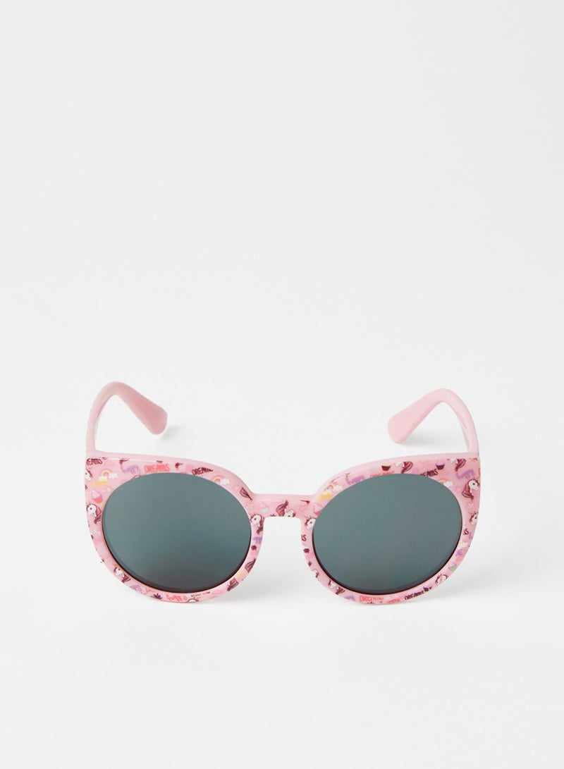 ال سي وايكيكي نظارة شمسية بإطار على شكل عين قطة طراز LCW-9SN640Z4 للبنات - Image 1