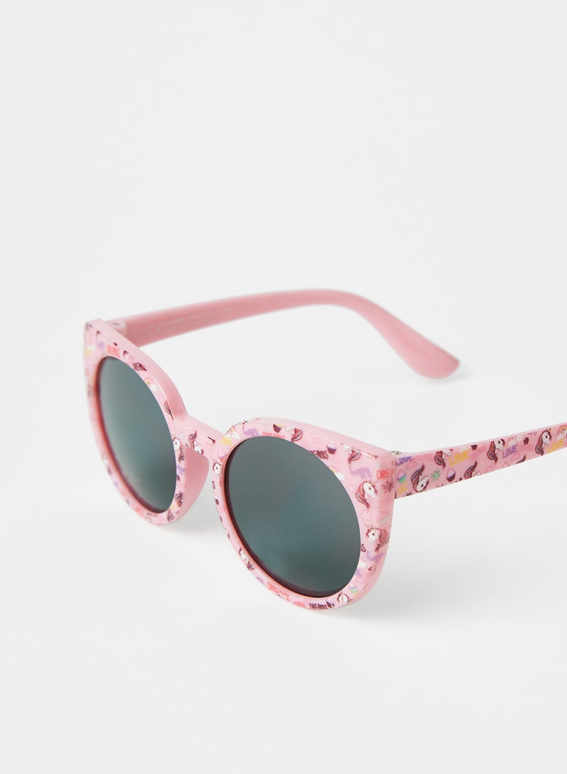 ال سي وايكيكي نظارة شمسية بإطار على شكل عين قطة طراز LCW-9SN640Z4 للبنات - Image 3