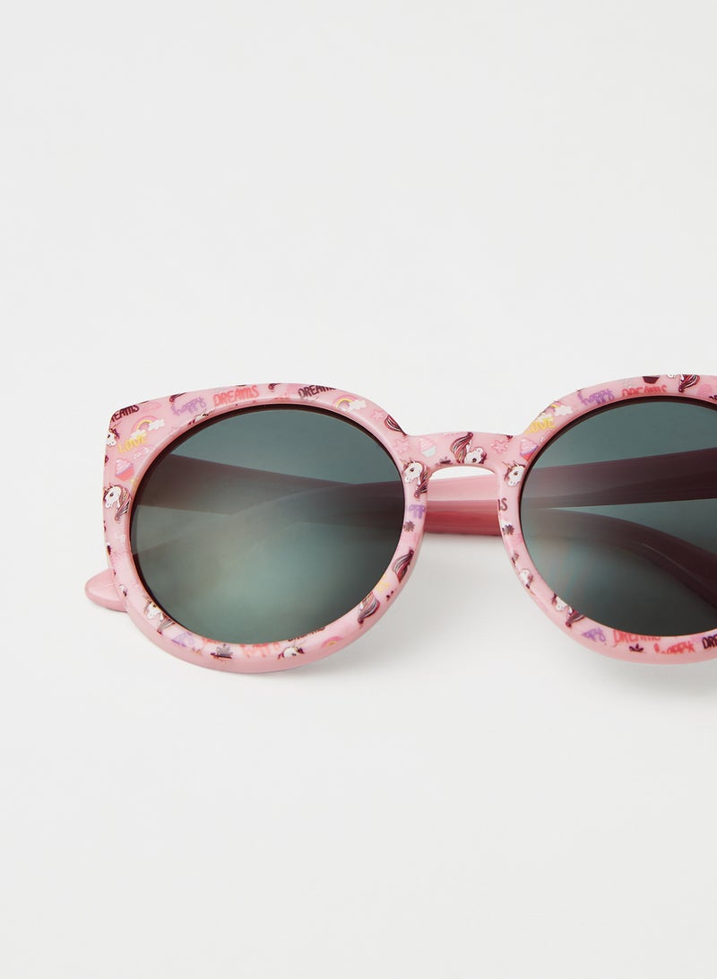 ال سي وايكيكي نظارة شمسية بإطار على شكل عين قطة طراز LCW-9SN640Z4 للبنات - Image 4