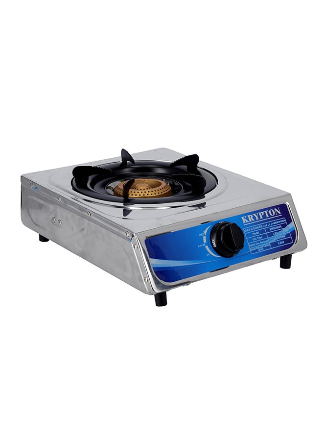 KRYPTON Stainless Steel Gas Stove With One Burner KNGC6044 Silver  - Image 2