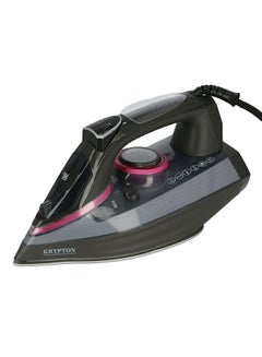 KRYPTON Ceramic Steam Iron With Variable Steam Control, Ceramic Soleplate, Self Clean Function, Wet & Dry 2200 W KNSI6137 Black/Grey  - Image 1