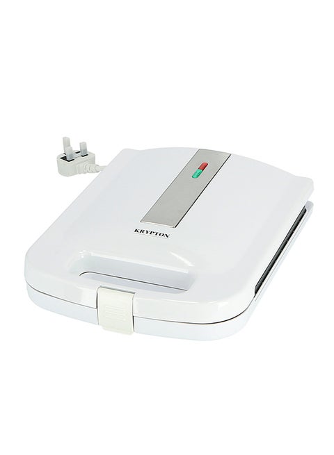 Grill Maker With 4 Slice Capacity, Plates with Non Stick Coating, Power & Ready Indication Light, Cool Touch Handle, Skid-resistant Feet and Overheat Protection 1400 W KNGM6158N White