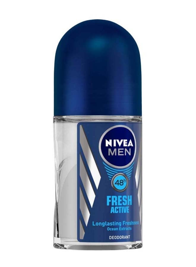 Nivea MEN Fresh Active, Antiperspirant for Men, Fresh Scent, Roll-on 50ml 50ml - Image 2