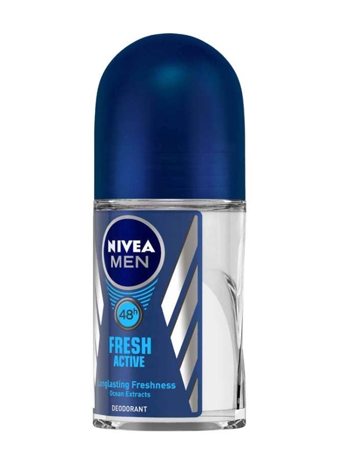 Nivea MEN Fresh Active, Antiperspirant for Men, Fresh Scent, Roll-on 50ml 50ml - Image 3