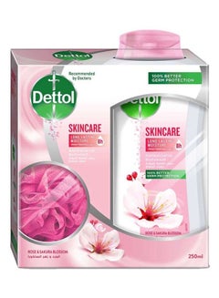 Dettol Skincare Anti-Bacterial Body Wash With Scrubber 250ml  - Image 1