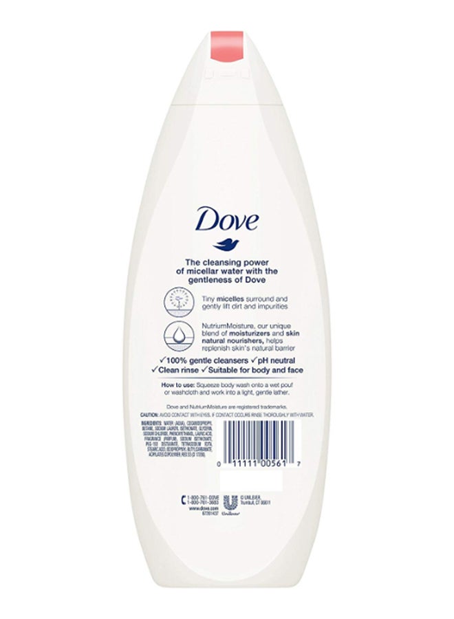 Dove - Pack Of 2 Anti Stress Micellar Water Body Wash 2 x 650ml - Image 1