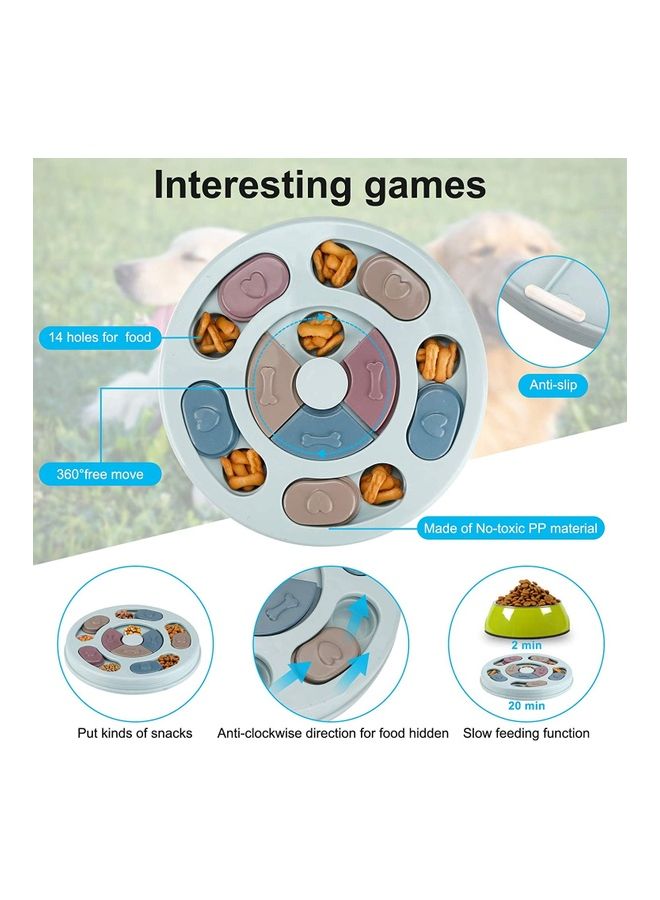 XiuWoo Pet Puzzled Slow Feeder Bowl Multicolour 9.5x1.1cm - Image 3