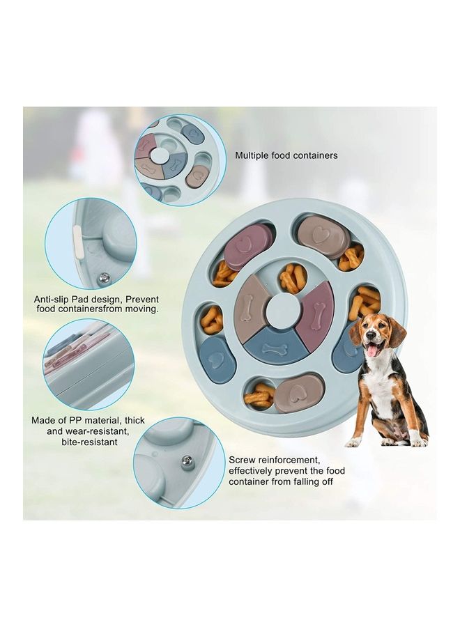 XiuWoo Pet Puzzled Slow Feeder Bowl Multicolour 9.5x1.1cm - Image 4