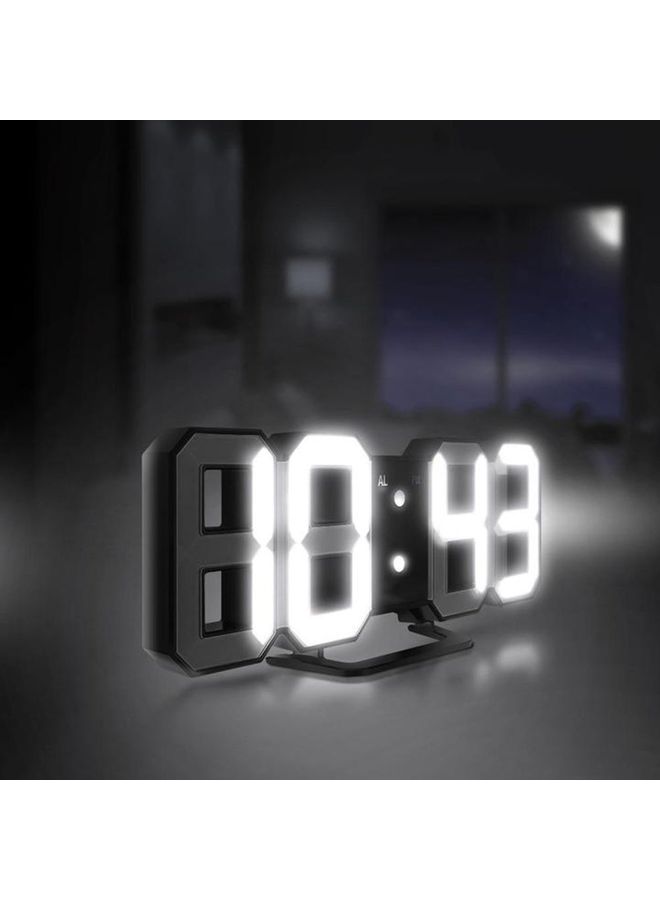 منبه رقمي بإضاءة LED أبيض - Image 1