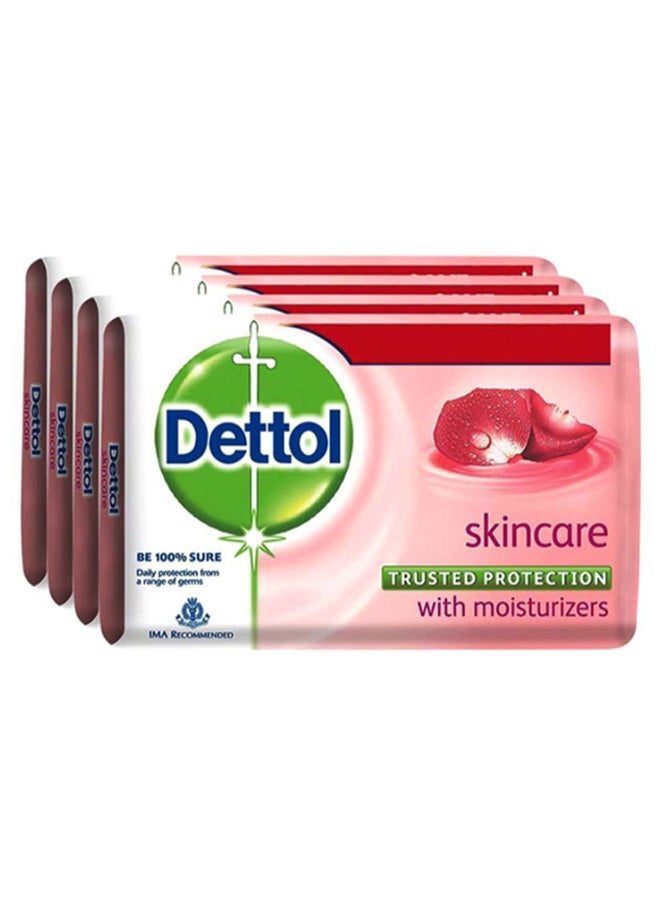 Dettol Pack Of 4 Skincare Bar Soap 480grams