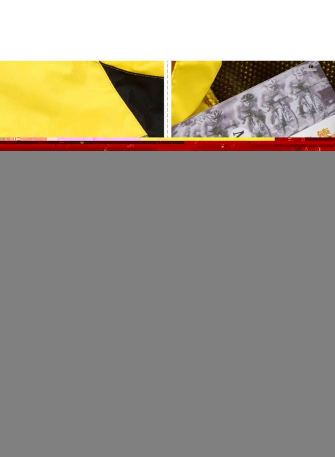 Solid Pattern High Neck Jacket Yellow/Black - Image 4