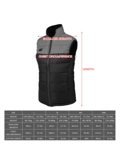 Generic Colourblock Pattern Sleeveless Vest Black/Grey  - Image 5