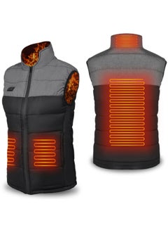 Generic Colourblock Pattern Sleeveless Vest Black/Grey  - Image 4
