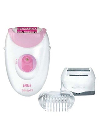 Silk-Epil 3 Epilator With Accessories Set Pink/White/Clear - v1616424221/N18551252A_1