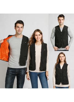 Generic Solid Pattern V-Neck Vest Black  - Image 2