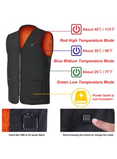 Generic Solid Pattern V-Neck Vest Black  - Image 5