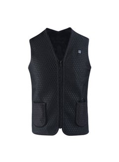Generic Solid Pattern V-Neck Vest Black  - Image 1