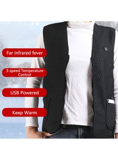 Generic Solid Pattern V-Neck Vest Black  - Image 2