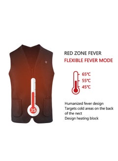 Generic Solid Pattern V-Neck Vest Black  - Image 3