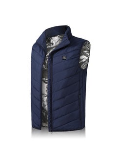 Generic Solid Pattern High Neck Jacket Blue  - Image 1
