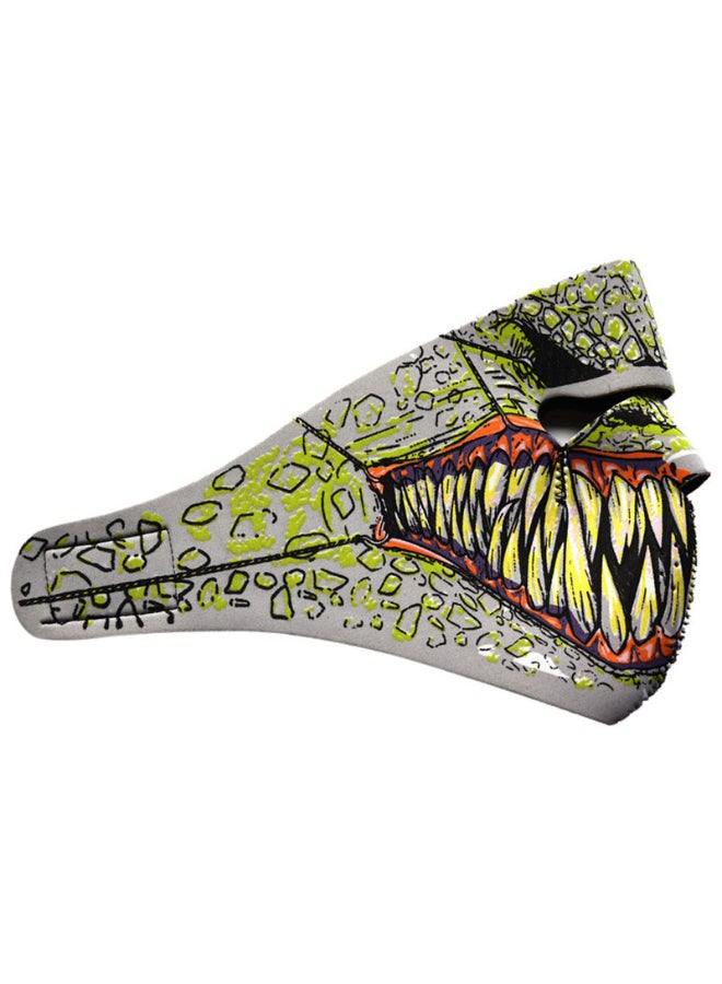 Skull Printed Half-Cover Face Mask Multicolour  - Image 2