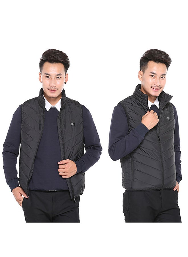 Generic - Solid Pattern High Neck Jacket Black - Image 1