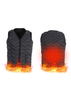 Generic Solid Pattern V-Neck Vest Black  - Image 3