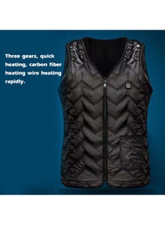 Generic Solid Pattern V-Neck Vest Black  - Image 4